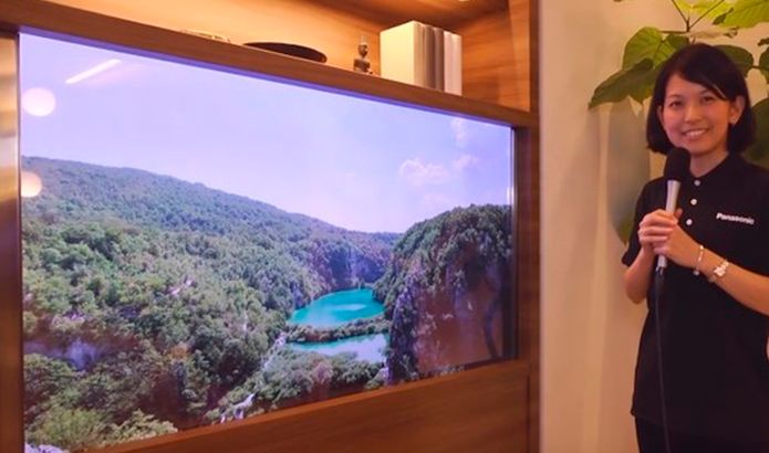TV Panasonic de tela transparente promete revolucionar o mercado