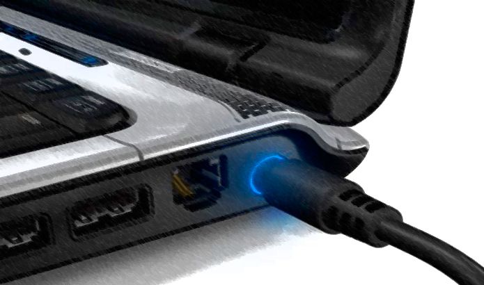 Como identificar as informações sobre a fonte da bateria do seu Notebook?