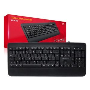 TECLADO USB MULTIMIDIA KB-M100 BK