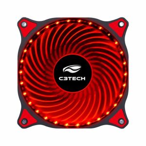 COOLER PARA GABINETE 120X120 LED F7-130RD VERMELHO