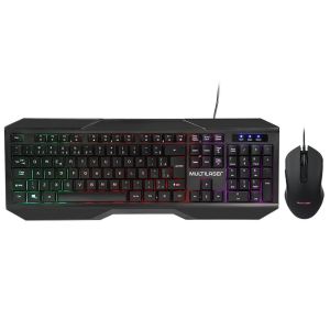 KIT TECLADO E MOUSE GAMER USB 2.400DPI COM FIO LED - TC239