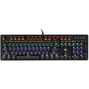 TECLADO MECANICO GAMER HP GK100, RGB, ABNT2