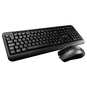 KIT TECLADO E MOUSE SEM FIO USB PTO K-W60BK