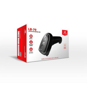 LEITOR DE CÓDIGO DE BARRA USB - LB-70BK