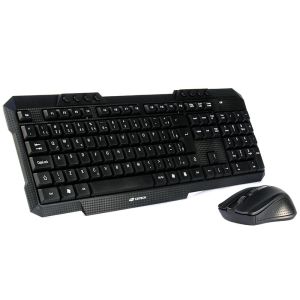 KIT TECLADO E MOUSE SEM FIO USB PTOABNT2 - K-W10BK