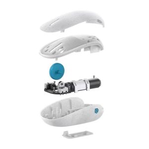 MOUSE BLUETOOTH OCEAN PLASTIC BCO PONTILHADO - I38-00019