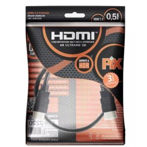 CABO HDMI X HDMI  0,50CM 2.0 4K 018-2220