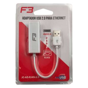 CONVERSOR USB MACHO PARA REDE RJ45 10/100 - 1046