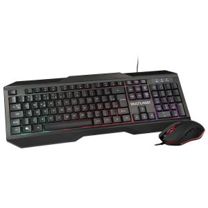 KIT TECLADO E MOUSE GAMER USB 2.400DPI COM FIO LED - TC239