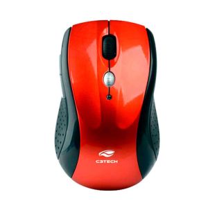 MOUSE SEM FIO USB, 1600DPI VERM - M-W012RD