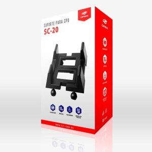 SUPORTE PARA CPU COM RODAS PTO  - SC-20BK