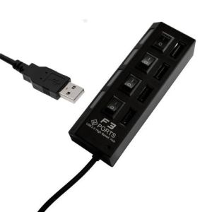 HUB USB 2.0 4 PORTAS CHAVEADAS JC-HUB401 - 605