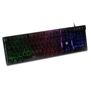 TECLADO GAMER USB RAPID FIRE REV RAINB