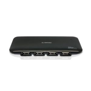 HUB USB 7 PORTAS SLIM PRETO - 9249