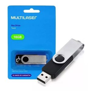 PEN DRIVE 16GB TWIST PRETO USB 3.0 PD988