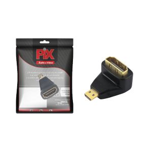 ADAPTADOR HDMI FEMEA X MICRO HDMI MACHO 90º  003-8504