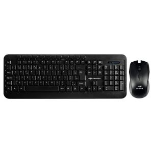 KIT TECLADO E MOUSE SEM FIO USB PTO K-W60BK