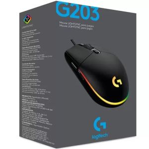 MOUSE GAMER USB 8000DPI G203 LIGHTSYNC RGB - 910-005793-V